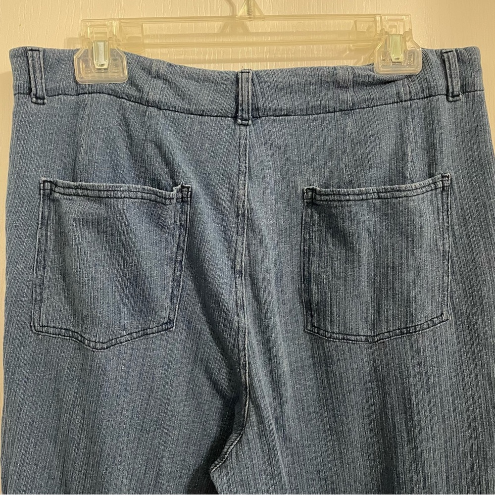 Halara Flex™ Mid Rise Pockets Barrel Leg Washed Casual Carrot Jeans Size Large - Picture 6 of 7